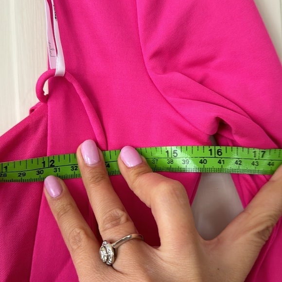 Lulu’s Hot Pink Long Sleeve Ruched Open Back Mini Dress - Picture 13 of 16